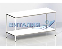 Стол на металлическом каркасе